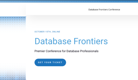Announcing the Database Frontiers Virtual Conference!